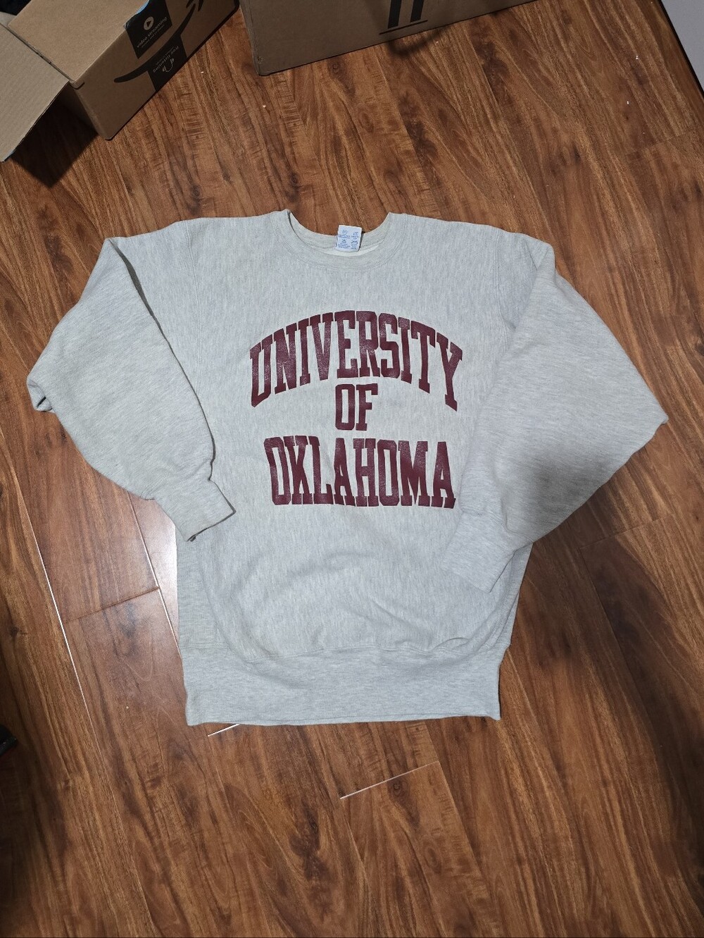 Vintage 90s University Of Oklahoma Champion Reverse Weave Sweatshirt Crewneck